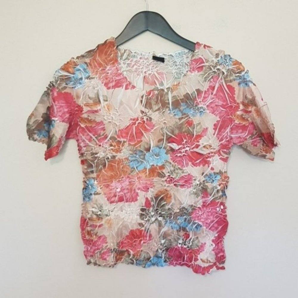 Origami Magic Scarf  floral print top